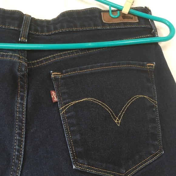 Levi’s Dark Blue Cutoffs Stretch - Picture 7 of 9